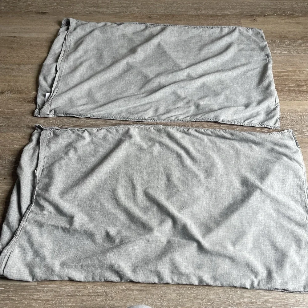 Restoration Hardware Gray King Pillow Shams Set Of‎ 2 USA Cotton Cotton Cashmere